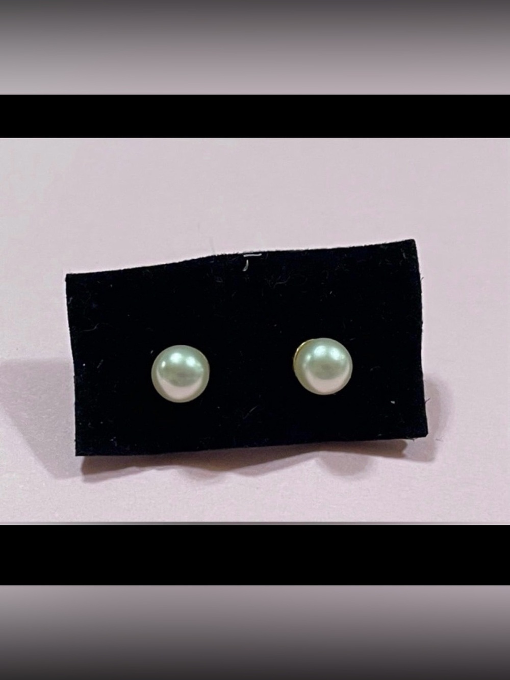 Costume Faux Pearl Stud Pierced Earrings #9609